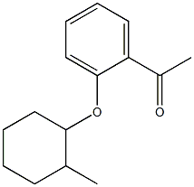 1-{2-[(2-methylcyclohexyl)oxy]phenyl}ethan-1-one Struktur