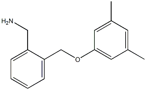 1-{2-[(3,5-dimethylphenoxy)methyl]phenyl}methanamine Struktur