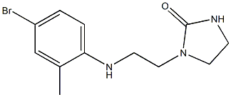 1-{2-[(4-bromo-2-methylphenyl)amino]ethyl}imidazolidin-2-one Struktur