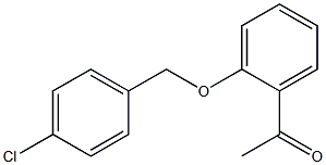 1-{2-[(4-chlorophenyl)methoxy]phenyl}ethan-1-one Struktur