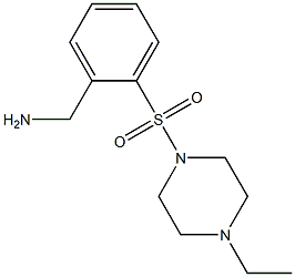 1-{2-[(4-ethylpiperazin-1-yl)sulfonyl]phenyl}methanamine Struktur