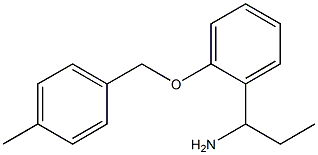 1-{2-[(4-methylphenyl)methoxy]phenyl}propan-1-amine Struktur