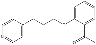 1-{2-[3-(pyridin-4-yl)propoxy]phenyl}ethan-1-one Struktur