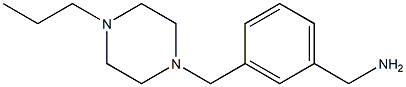 1-{3-[(4-propylpiperazin-1-yl)methyl]phenyl}methanamine Struktur