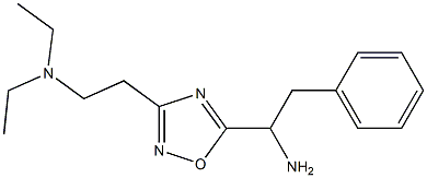 1-{3-[2-(diethylamino)ethyl]-1,2,4-oxadiazol-5-yl}-2-phenylethan-1-amine Struktur