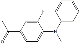 1-{3-fluoro-4-[methyl(phenyl)amino]phenyl}ethan-1-one Struktur