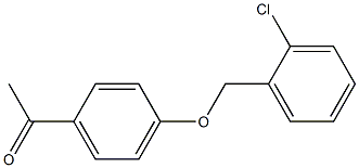 1-{4-[(2-chlorophenyl)methoxy]phenyl}ethan-1-one Struktur