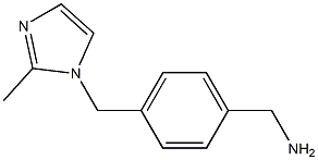 1-{4-[(2-methyl-1H-imidazol-1-yl)methyl]phenyl}methanamine Struktur