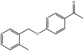 1-{4-[(2-methylphenyl)methoxy]phenyl}ethan-1-one Struktur