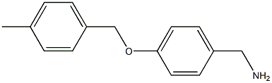 1-{4-[(4-methylbenzyl)oxy]phenyl}methanamine Struktur