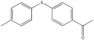 1-{4-[(4-methylphenyl)sulfanyl]phenyl}ethan-1-one Struktur