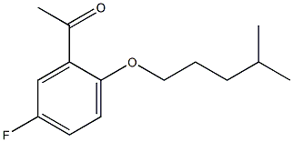 1-{5-fluoro-2-[(4-methylpentyl)oxy]phenyl}ethan-1-one Struktur