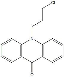 10-(3-chloropropyl)-9,10-dihydroacridin-9-one Struktur