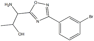 1-amino-1-[3-(3-bromophenyl)-1,2,4-oxadiazol-5-yl]propan-2-ol Struktur