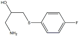 1-amino-3-[(4-fluorophenyl)sulfanyl]propan-2-ol Struktur