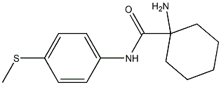 1-amino-N-[4-(methylthio)phenyl]cyclohexanecarboxamide Struktur