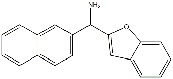 1-benzofuran-2-yl(naphthalen-2-yl)methanamine Struktur