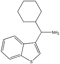 1-benzothiophen-3-yl(cyclohexyl)methanamine Struktur