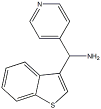 1-benzothiophen-3-yl(pyridin-4-yl)methanamine Struktur