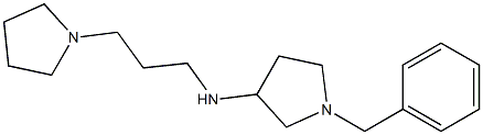 1-benzyl-N-[3-(pyrrolidin-1-yl)propyl]pyrrolidin-3-amine Struktur