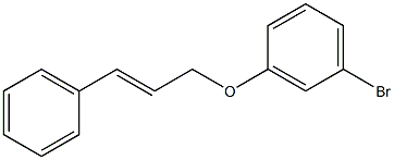 1-bromo-3-[(3-phenylprop-2-en-1-yl)oxy]benzene Struktur