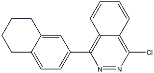 1-chloro-4-(5,6,7,8-tetrahydronaphthalen-2-yl)phthalazine Struktur