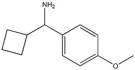 1-cyclobutyl-1-(4-methoxyphenyl)methanamine Struktur