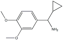 1-cyclopropyl-1-(3,4-dimethoxyphenyl)methanamine Struktur