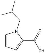 1-isobutyl-1H-pyrrole-2-carboxylic acid Struktur