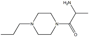 1-methyl-2-oxo-2-(4-propylpiperazin-1-yl)ethylamine Struktur