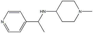 1-methyl-N-[1-(pyridin-4-yl)ethyl]piperidin-4-amine Struktur