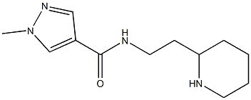 1-methyl-N-[2-(piperidin-2-yl)ethyl]-1H-pyrazole-4-carboxamide Struktur