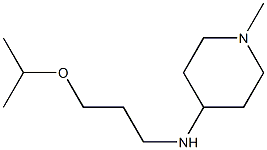 1-methyl-N-[3-(propan-2-yloxy)propyl]piperidin-4-amine Struktur