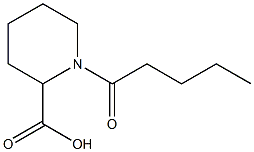 1-pentanoylpiperidine-2-carboxylic acid Struktur