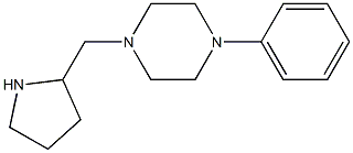 1-phenyl-4-(pyrrolidin-2-ylmethyl)piperazine Struktur