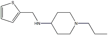 1-propyl-N-(thiophen-2-ylmethyl)piperidin-4-amine Struktur