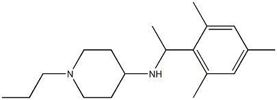 1-propyl-N-[1-(2,4,6-trimethylphenyl)ethyl]piperidin-4-amine Struktur