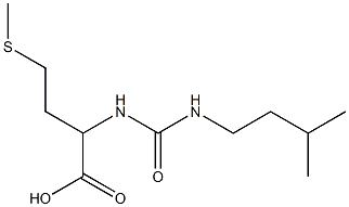 2-({[(3-methylbutyl)amino]carbonyl}amino)-4-(methylthio)butanoic acid Struktur