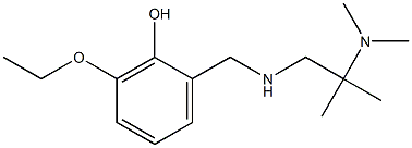 2-({[2-(dimethylamino)-2-methylpropyl]amino}methyl)-6-ethoxyphenol Struktur