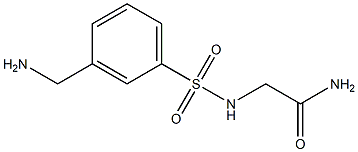 2-({[3-(aminomethyl)phenyl]sulfonyl}amino)acetamide Struktur