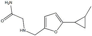 2-({[5-(2-methylcyclopropyl)-2-furyl]methyl}amino)acetamide Struktur