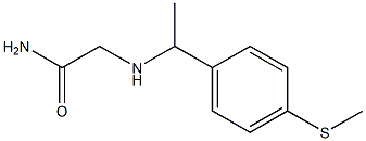 2-({1-[4-(methylsulfanyl)phenyl]ethyl}amino)acetamide Struktur