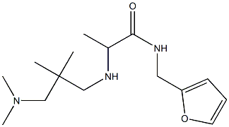 2-({2-[(dimethylamino)methyl]-2-methylpropyl}amino)-N-(furan-2-ylmethyl)propanamide Struktur