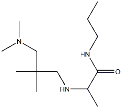 2-({2-[(dimethylamino)methyl]-2-methylpropyl}amino)-N-propylpropanamide Struktur