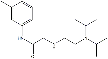 2-({2-[bis(propan-2-yl)amino]ethyl}amino)-N-(3-methylphenyl)acetamide Struktur