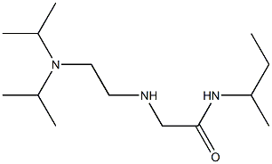 2-({2-[bis(propan-2-yl)amino]ethyl}amino)-N-(butan-2-yl)acetamide Struktur