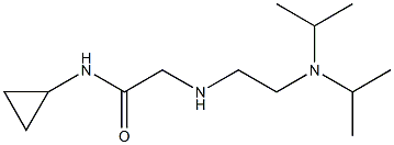 2-({2-[bis(propan-2-yl)amino]ethyl}amino)-N-cyclopropylacetamide Struktur