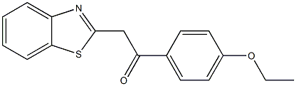 2-(1,3-benzothiazol-2-yl)-1-(4-ethoxyphenyl)ethan-1-one Struktur