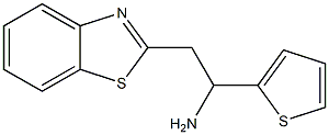 2-(1,3-benzothiazol-2-yl)-1-(thiophen-2-yl)ethan-1-amine Struktur