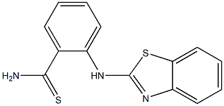 2-(1,3-benzothiazol-2-ylamino)benzene-1-carbothioamide Struktur